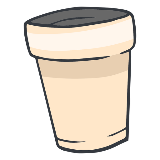 Coffee cup trash  PNG Design
