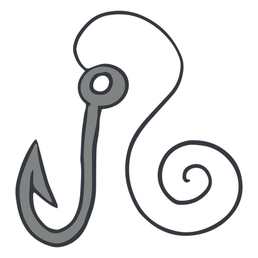 Icono de papelera de anzuelo Diseño PNG