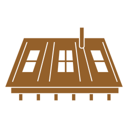 Kabine ausgeschnittenes Dach PNG-Design