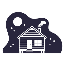 Cabine cortada à noite Desenho PNG