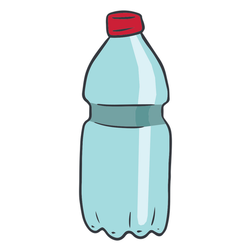 Basura de botellas de plástico Diseño PNG