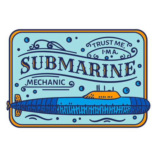 Distintivo de cotação de mecânico submarino