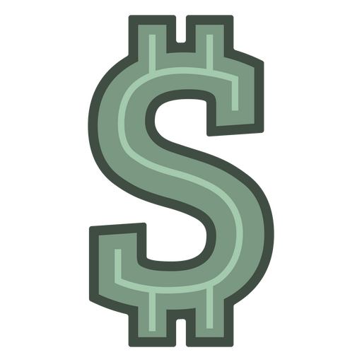 Dollar-Symbol Währungssymbol PNG-Design