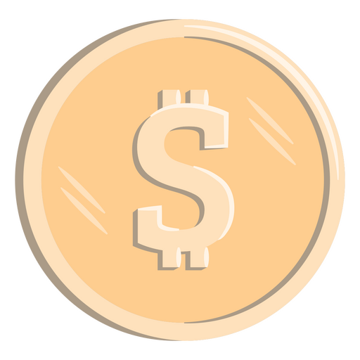 Dollar-Münzensymbol Währungssymbol PNG-Design