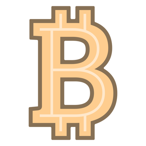 Bitcoin-Symbol Währungssymbol PNG-Design