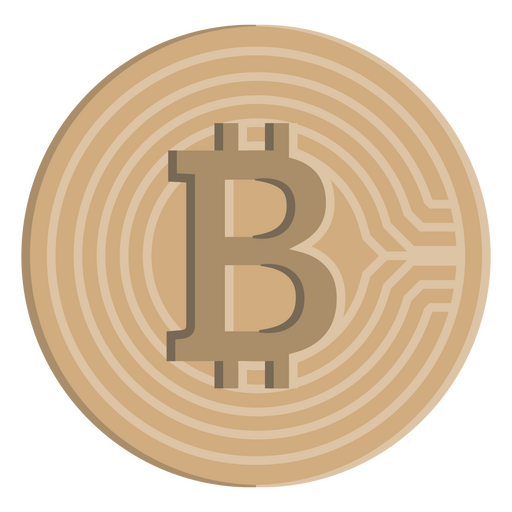 Bitcoin coin symbol currency icon PNG Design