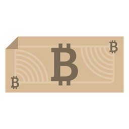 Ícone de moeda do símbolo de conta Bitcoin Desenho PNG