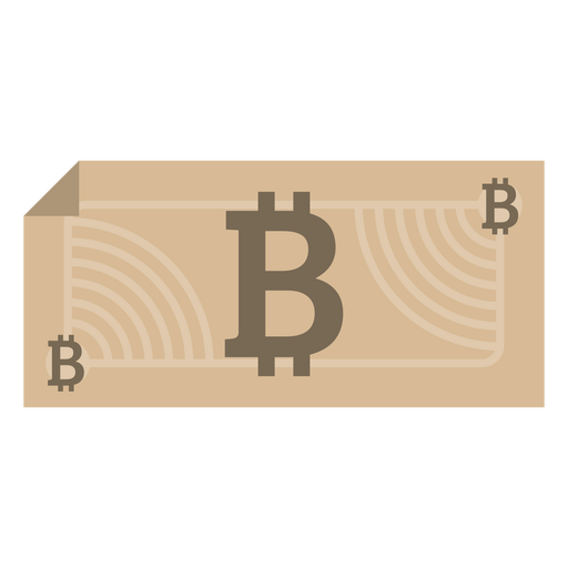 Bitcoin-Rechnungssymbol Währungssymbol PNG-Design