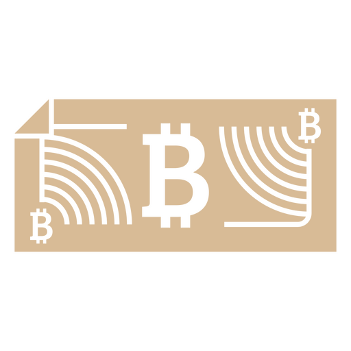 Ícone de moeda do símbolo de conta simples Bitcoin Desenho PNG