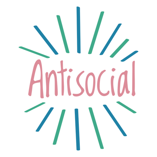 Citação de pessoas anti-sociais Desenho PNG