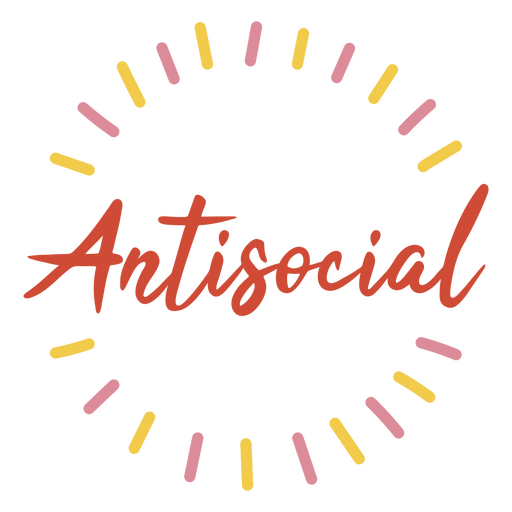 Citação de amigos anti-sociais Desenho PNG