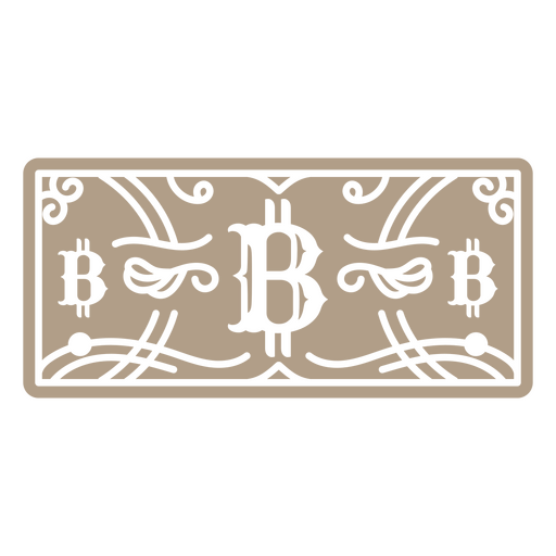 Icono de moneda de factura económica de Bitcoin