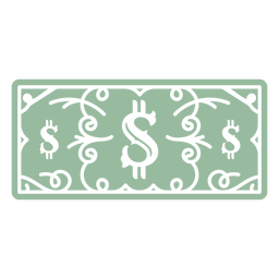 Dollar economy bill currency icon PNG Design