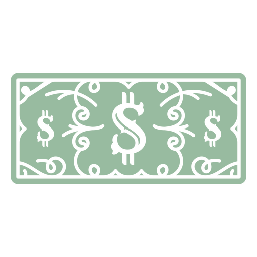 Dollar economy bill currency icon PNG Design