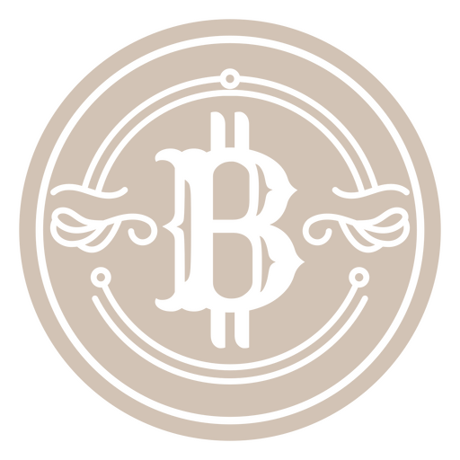 Bitcoin economy coin currency icon PNG Design