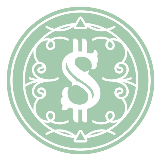 Dólar economía moneda moneda icono Diseño PNG