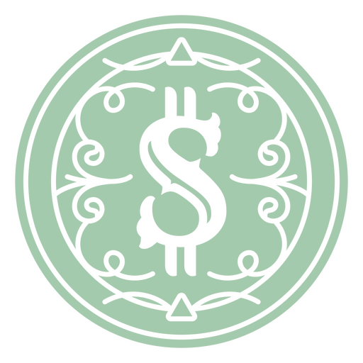 Dollar-Wirtschaftsmünzen-Währungssymbol PNG-Design