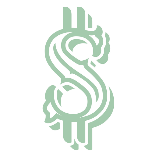 Icono de moneda de economía de dólar Diseño PNG