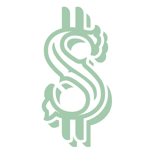 Symbol für Dollar-Wirtschaftswährung PNG-Design