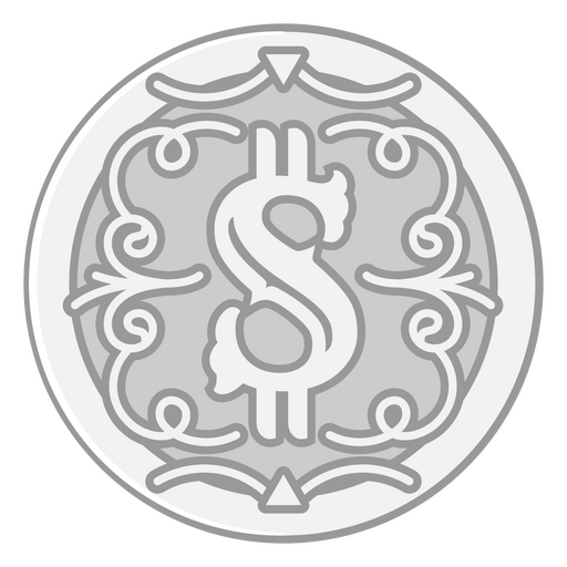 Dollar economy finances coin currency icon
