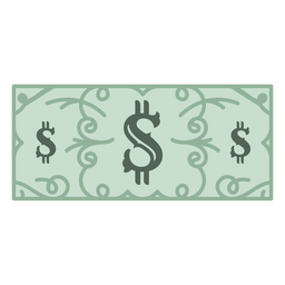 A economia do dólar financia o ícone da moeda da conta Desenho PNG