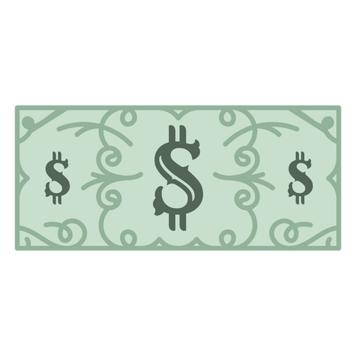 Dollar economy finances bill currency icon PNG Design