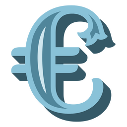 Euro-Wirtschaft finanziert Währungssymbol PNG-Design