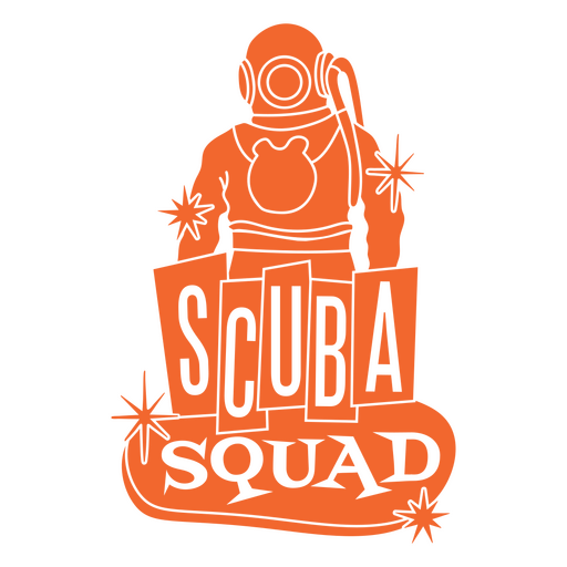 Scuba squad quote badge