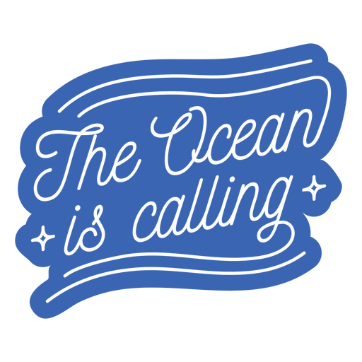Ocean is calling scuba dive quote PNG Design