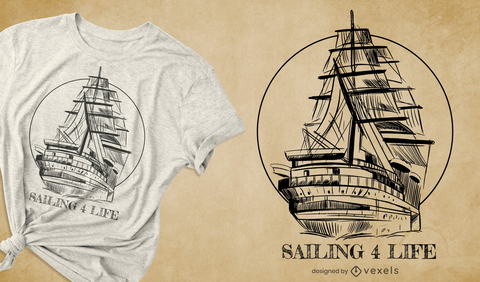 SAILING GRAPHIC T-SHIRT