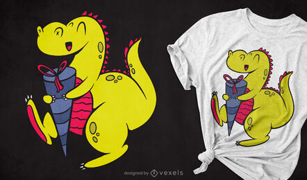 Descarga Vector De Dinosaurio Con Dise O De Camiseta Schultute