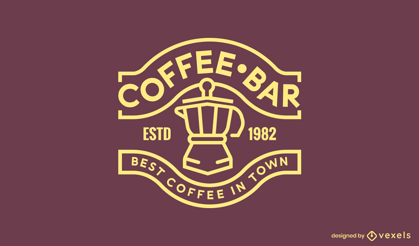 Strich-Logo f?r Kaffeekanne