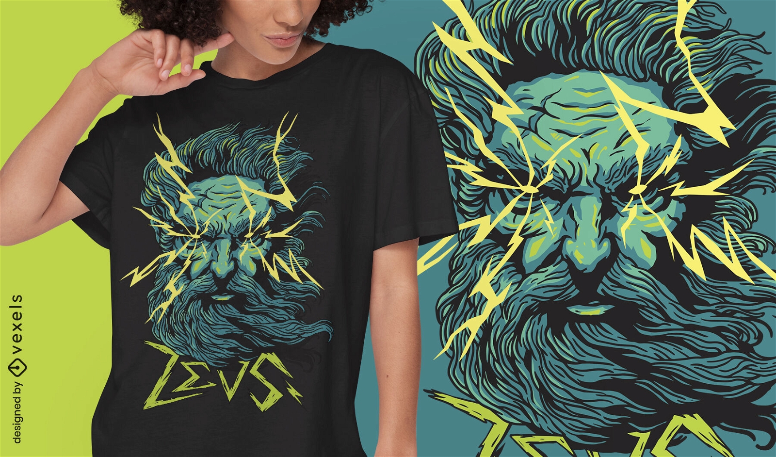 Zeus Gott mythisches Griechenland T-Shirt Design