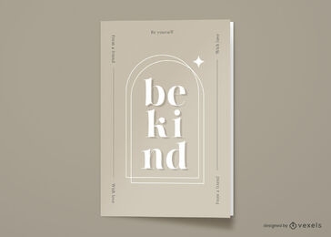 Be kind minimalist greeting card