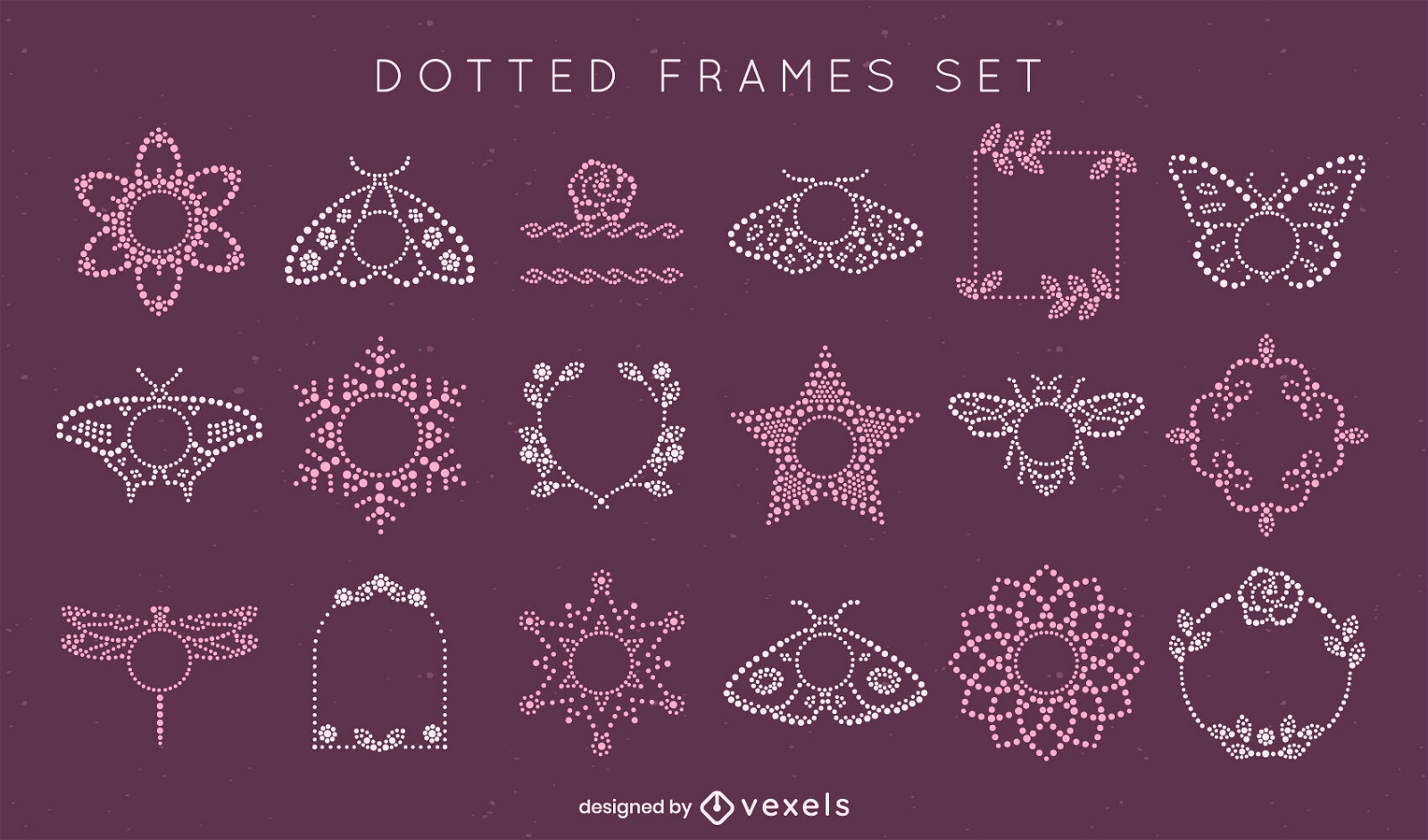 Simple dotted framing elements