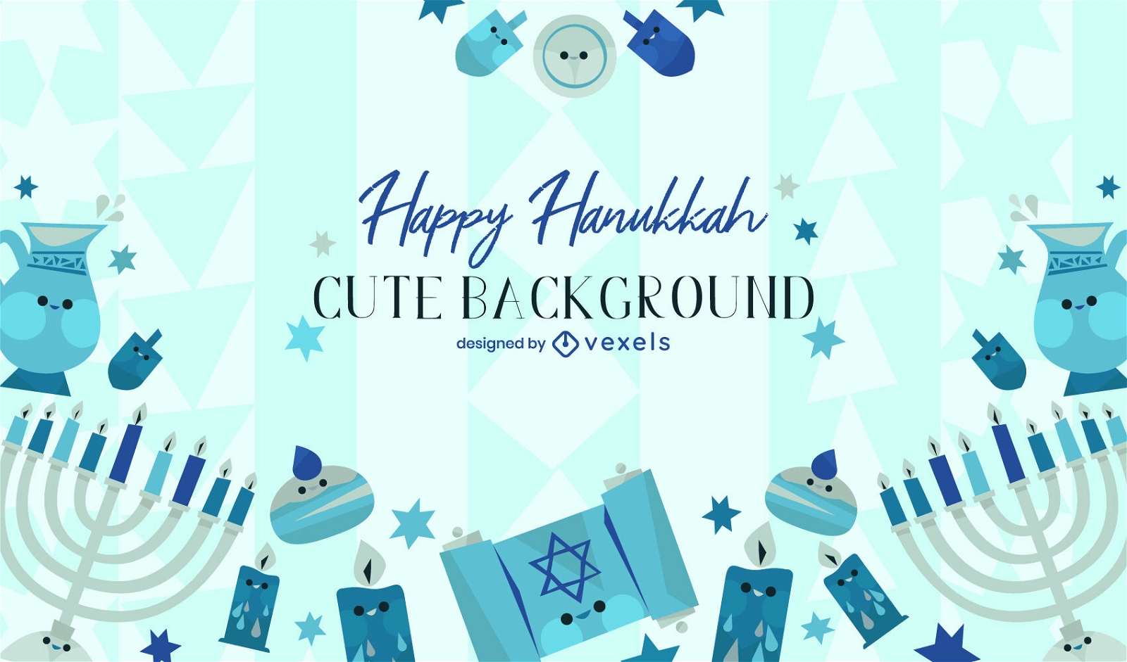 Hanukkah festivity cute background design