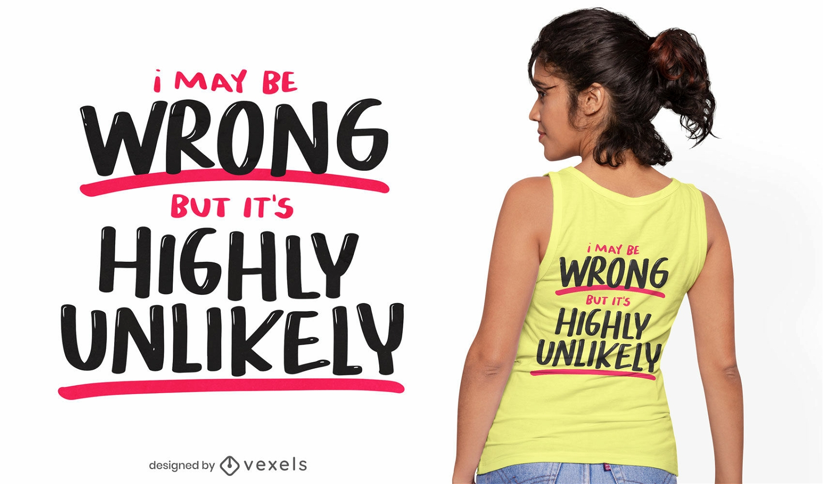 Kann ein falsches Zitat-T-Shirt-Design sein