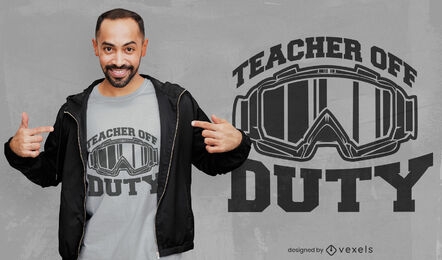 Lehrer-Freizeitbrillen-T-Shirt-Design