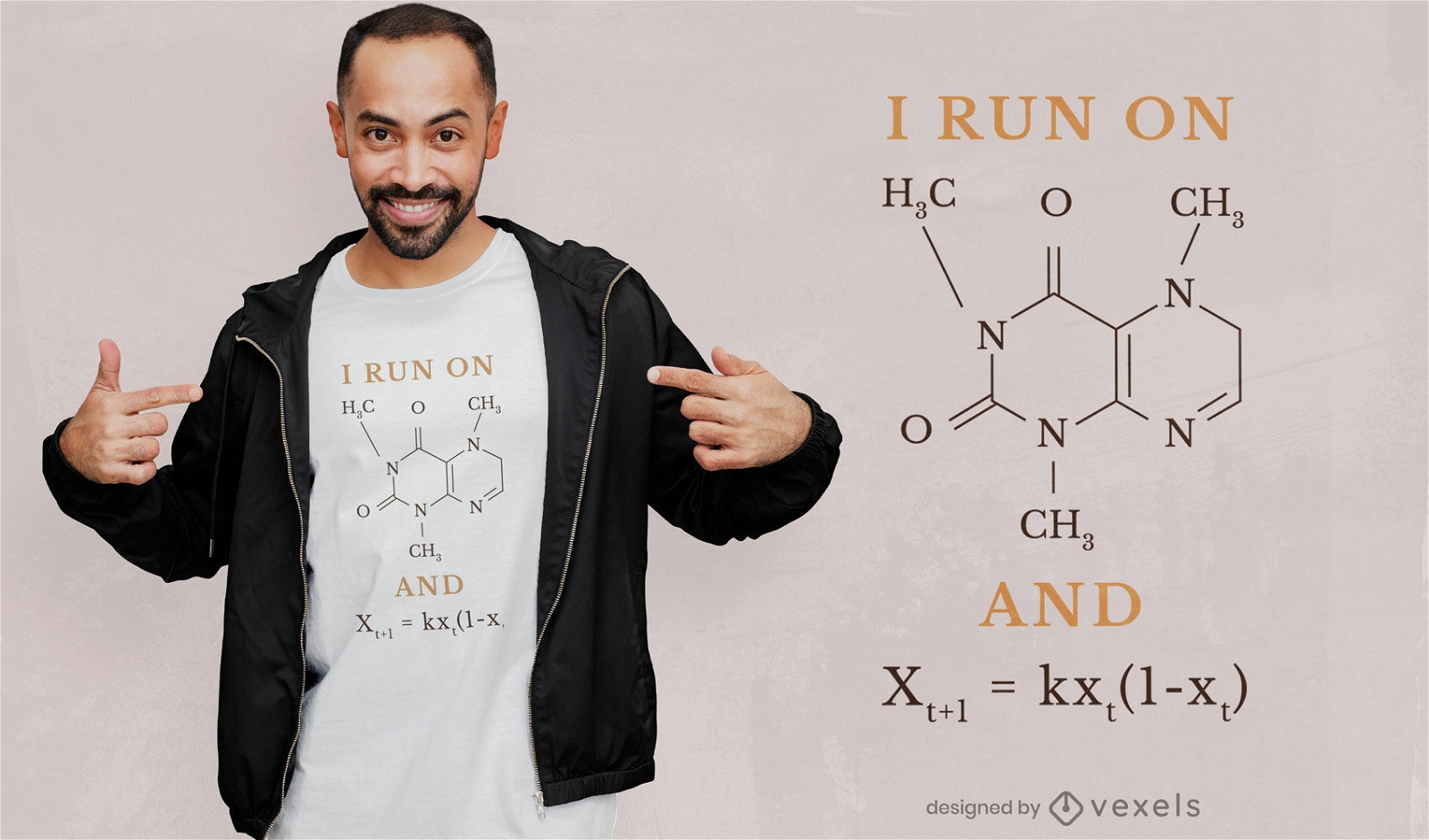 Caffeine formula t-shirt design
