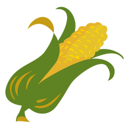 Maíz semi plano de acción de gracias Diseño PNG