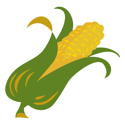 Thanksgiving semi flat corn PNG Design