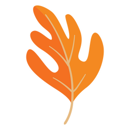 Autumn fallen brown leaf PNG Design