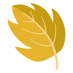 Autumn yellow leaf  PNG Design