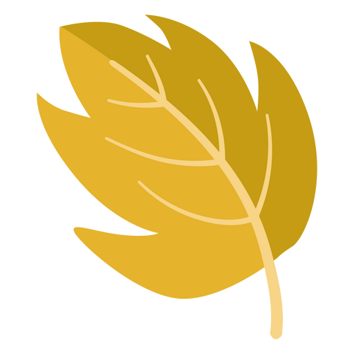 folha amarela de outono Desenho PNG