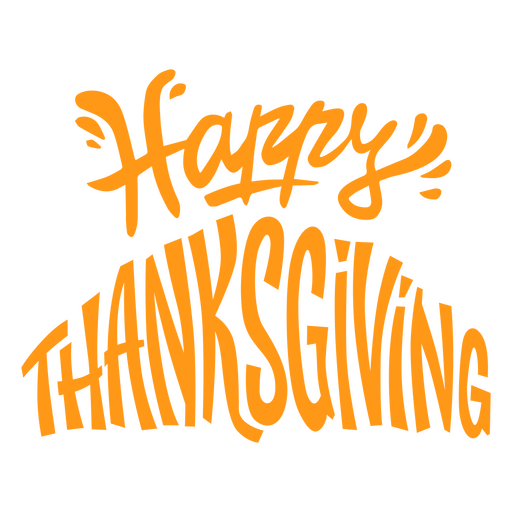 Happy Thanksgiving holiday quote lettering PNG Design