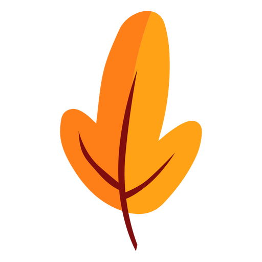 Süßes Herbstblatt PNG-Design