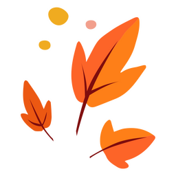 Multiple autumn leaves PNG Design
