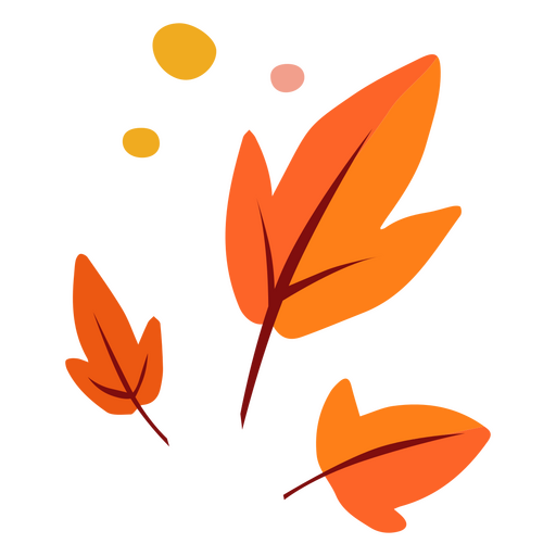 Múltiples hojas de otoño Diseño PNG