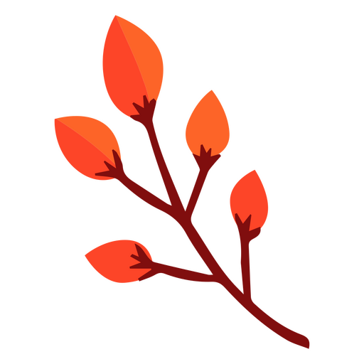 Autumn brown tree branch PNG Design