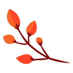 Herbstast nach links PNG-Design